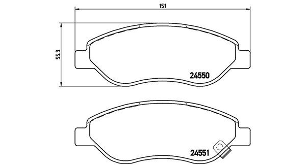 MAGNETI MARELLI Комплект тормозных колодок, дисковый тормоз 363700459053